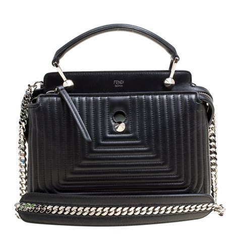 fendi dotcom click shoulder bag quilted|Fendi Dotcom Click Quilted Leather Shoulder Bag on .